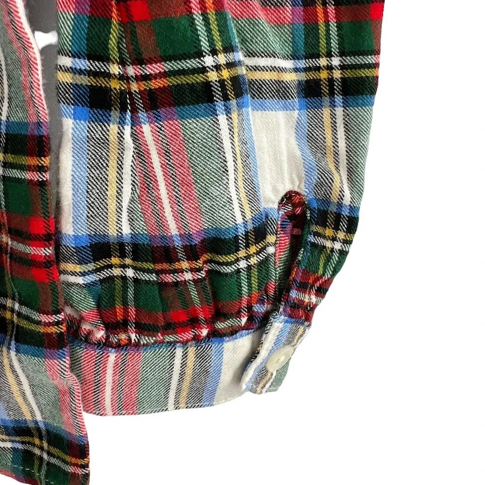 Baby Gap Plaid Flannel Peplum‎ Top 3 Toddler New